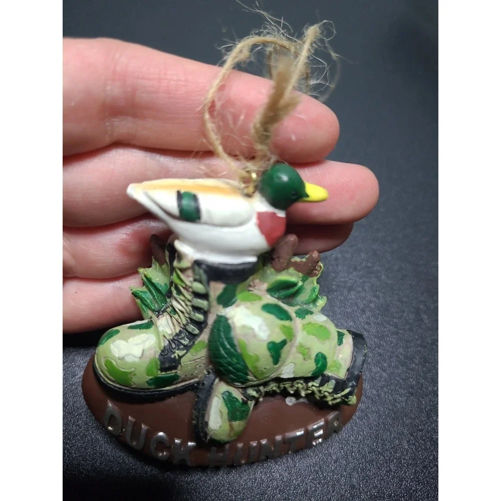 JWM‎ Collection Duck Hunter Boots & Hat Christmas Holiday Ornaments